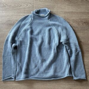 JCrew Blue Roll Neck Sweater